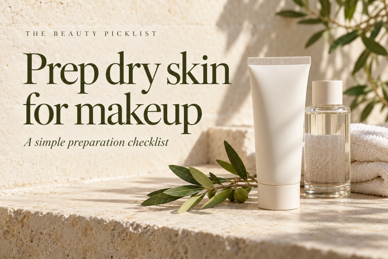 Prep dry skin for makeup: a simple preparation checklist