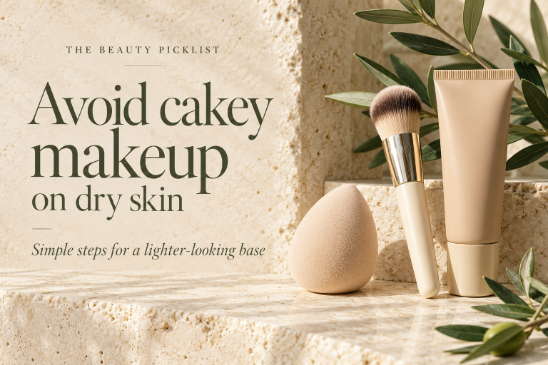 Avoid cakey makeup on dry skin: steps for a lighter-looking base
